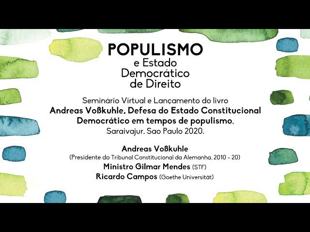 [PT – BR] Lançamento do livro “Defesa do Estado Constitucional Democrático em tempos de Populismo”